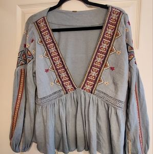 Free People Peasant Shirt